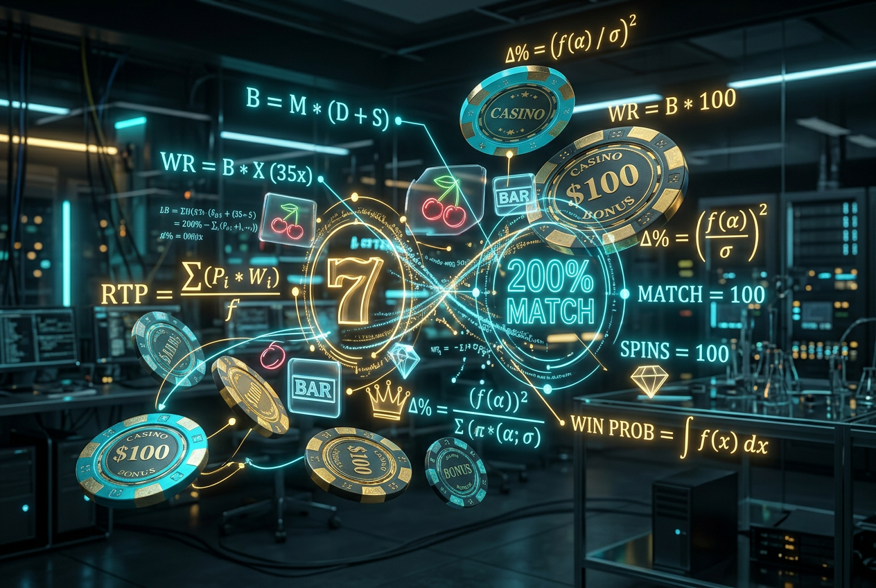 Wizualizacja matematycznego modelu bonusu kasynowego